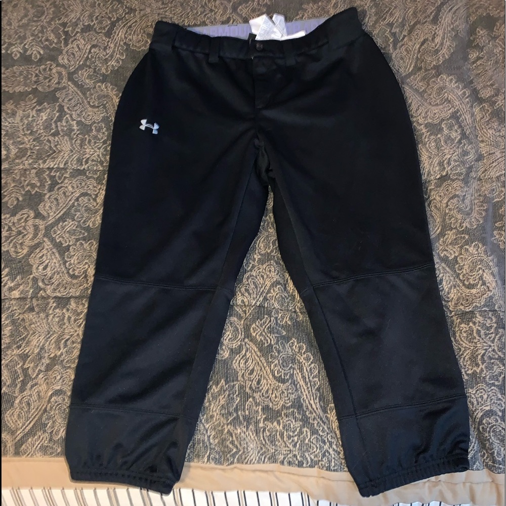 Black underarmour softball pants. Size medium